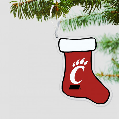 Red Stocking Acrylic Ornament