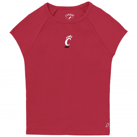 Women's Red Baby Doll Tee with C-Paw