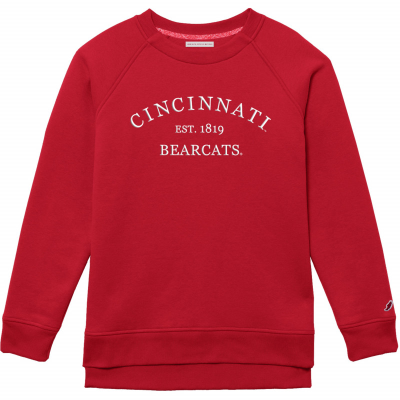 Women's Red Crew with Full Embroidery
